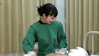 Japanese Female Doctor Ageplay with Patients