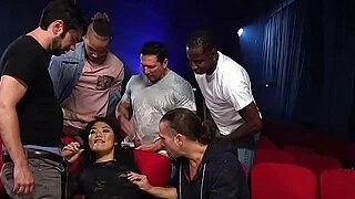 Asyalı güzel anal, ırklararası grup seks
