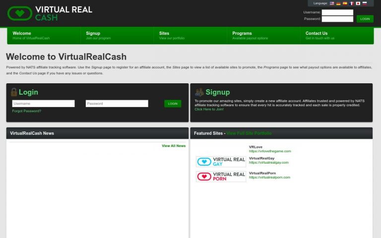 Virtual Real Cash - top Porn Affiliate Network