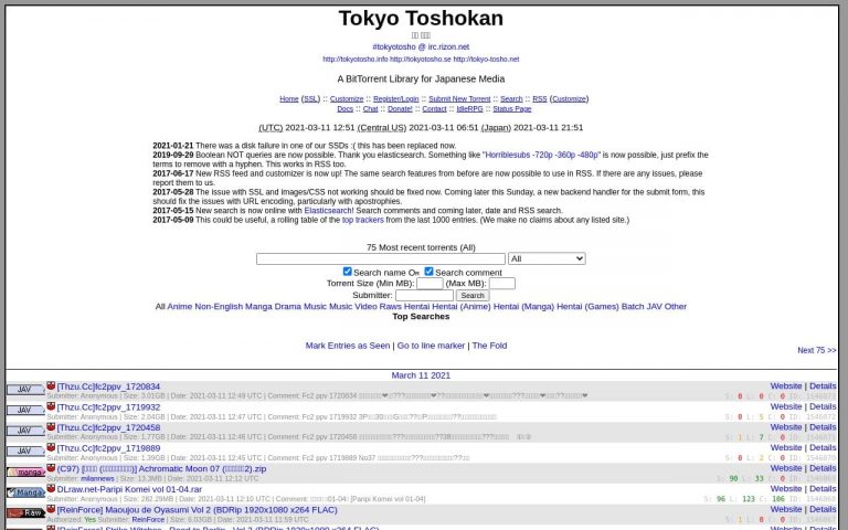 Tokyotosho - top Porn Torrent Sites