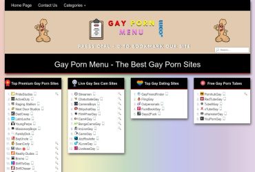 Gay Porn Menu - top Porn Sites List